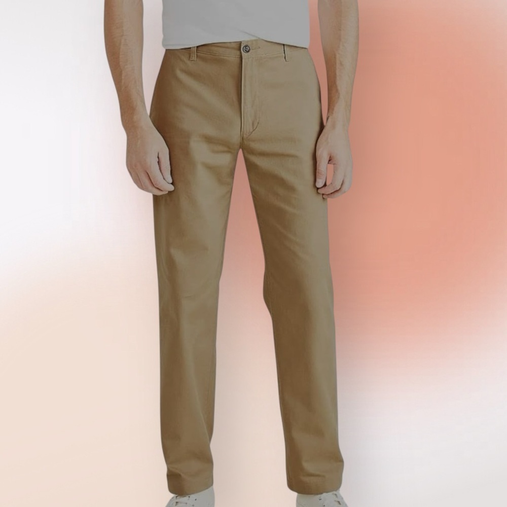 Dockers Classic Fit Perfect Chino Pants New British Khaki Size 38/29
